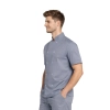 Bluza kucharska szara na napy elastyczna krótki rękaw roz.3XL